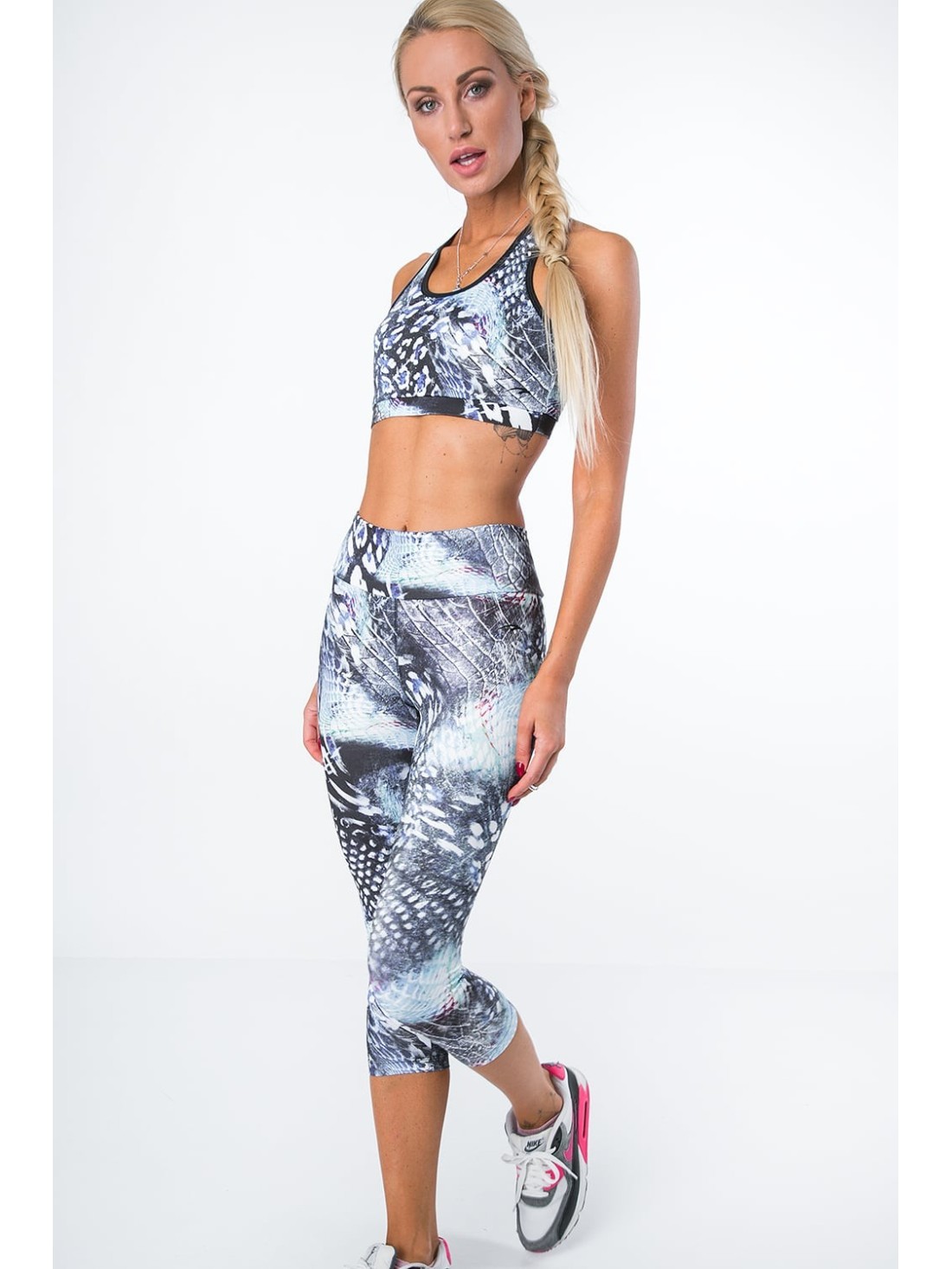 Crop top multicolor/albastru MR15487 - Magazin online - Boutique